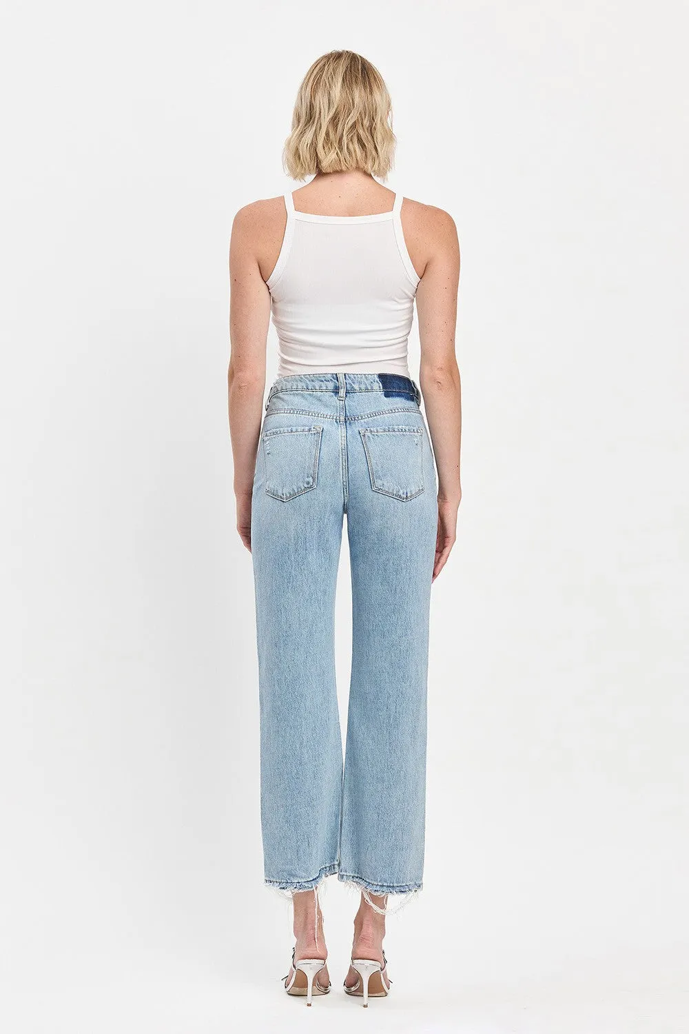 90s Ankle Slim Wide Leg Jean - Loveret