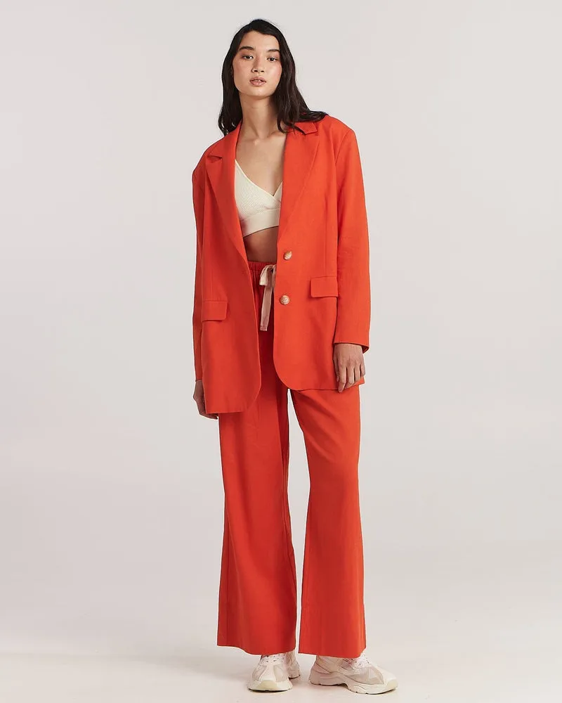 Addison Blazer - Tangerine Tango