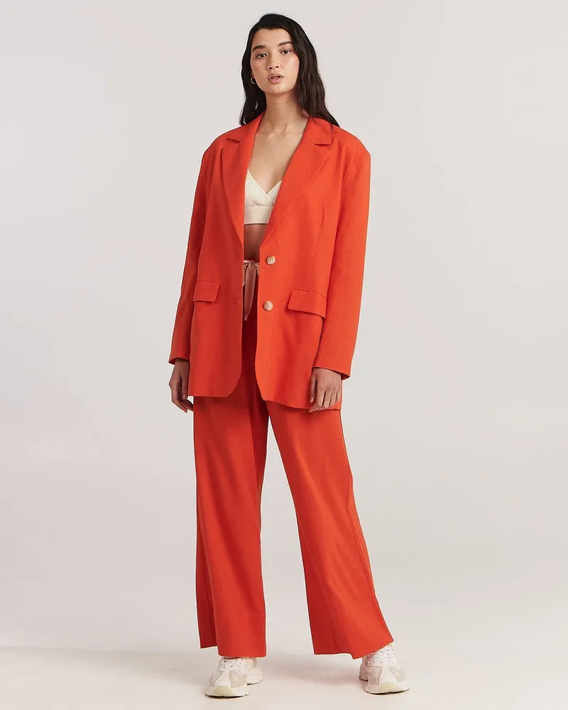 Addison Blazer - Tangerine Tango