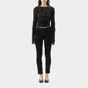 Ann Demeulemeester Cotton Lined Leather Pants