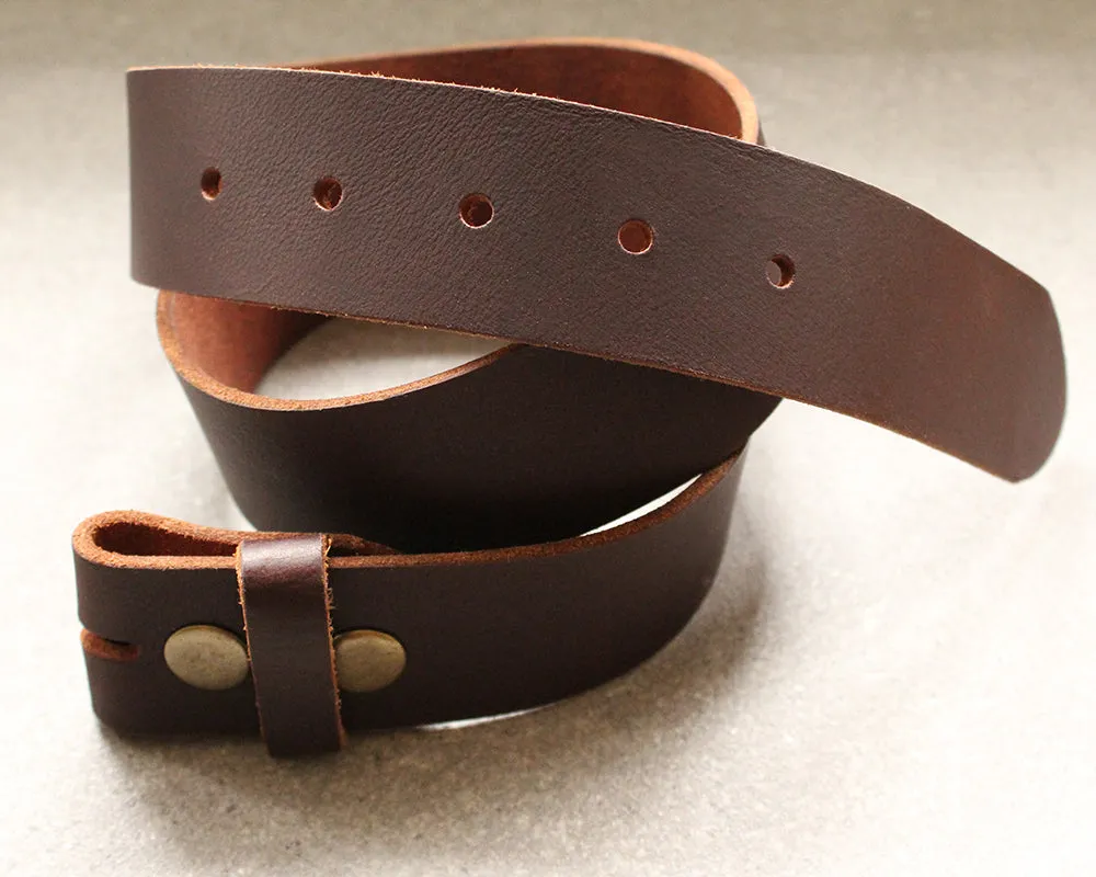 Black Leather Belt Strap