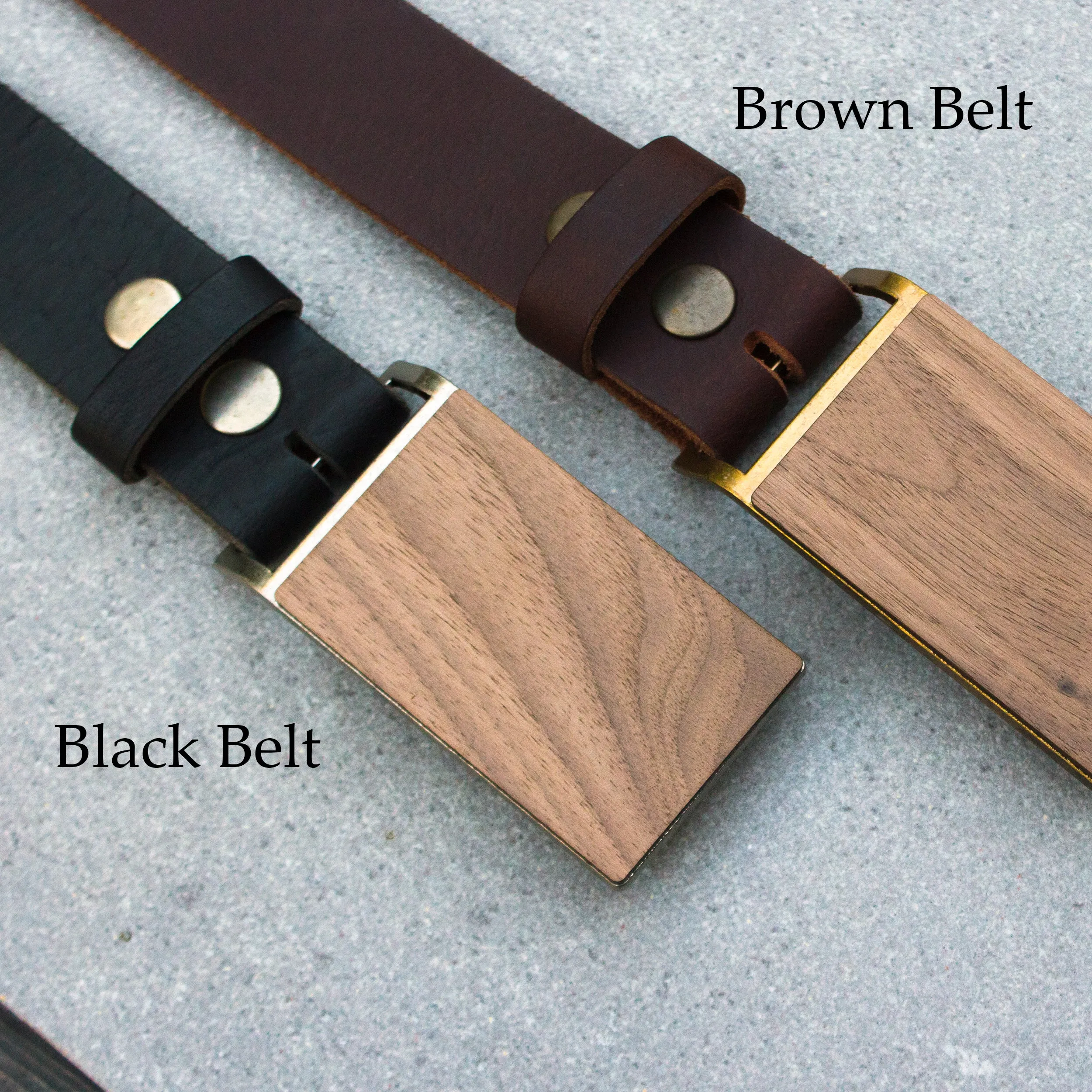 Black Leather Belt Strap