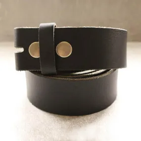 Black Leather Belt Strap
