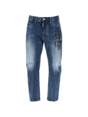 Bro Icon Stamped Denim Jeans