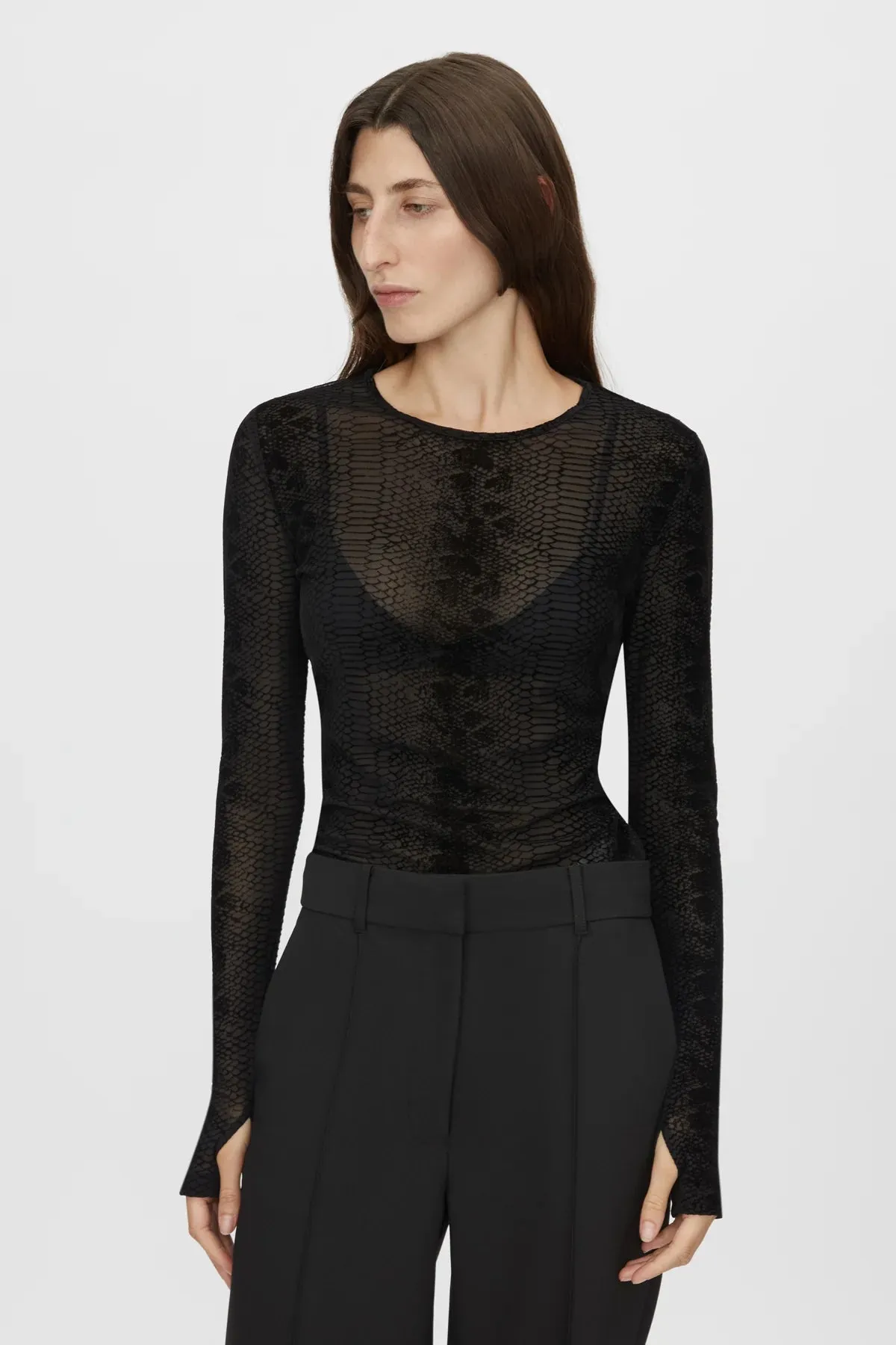 Camilla and Marc Figue Long Sleeve Top in Slate