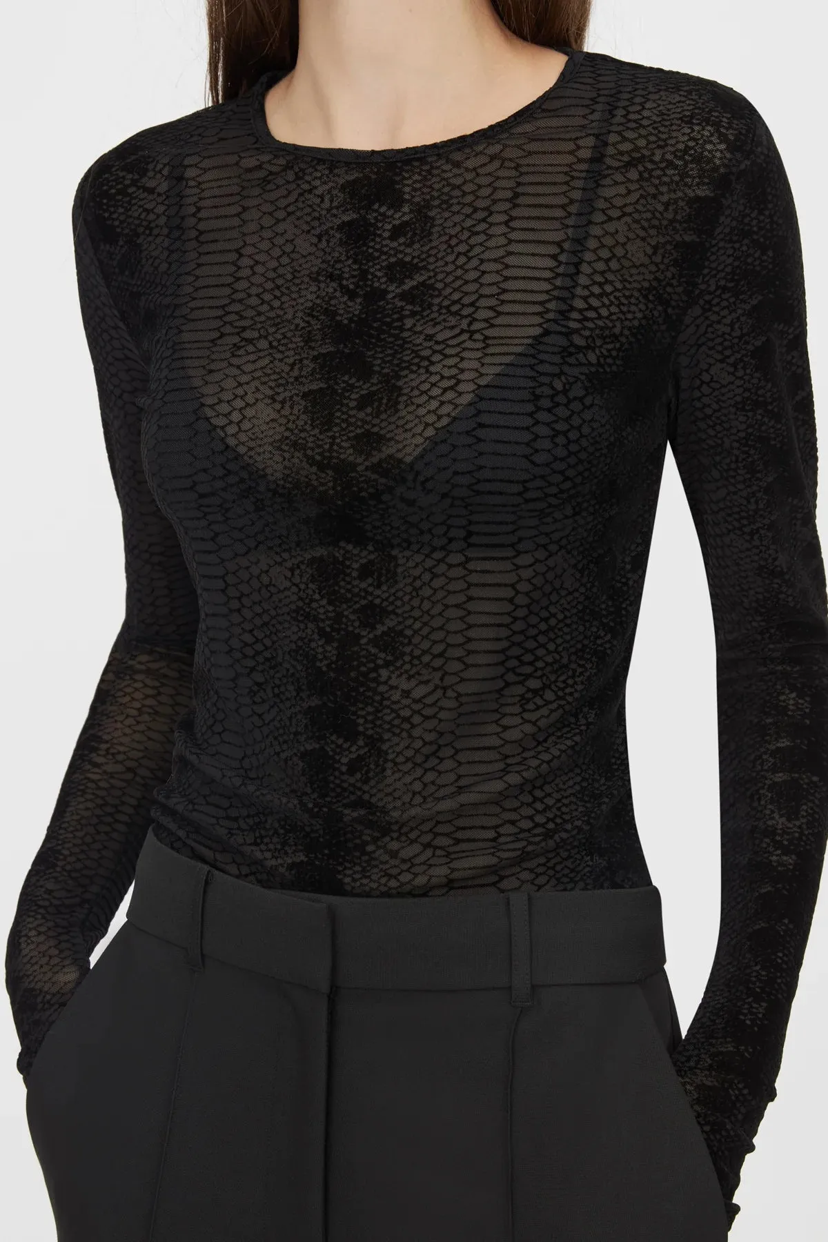 Camilla and Marc Figue Long Sleeve Top in Slate