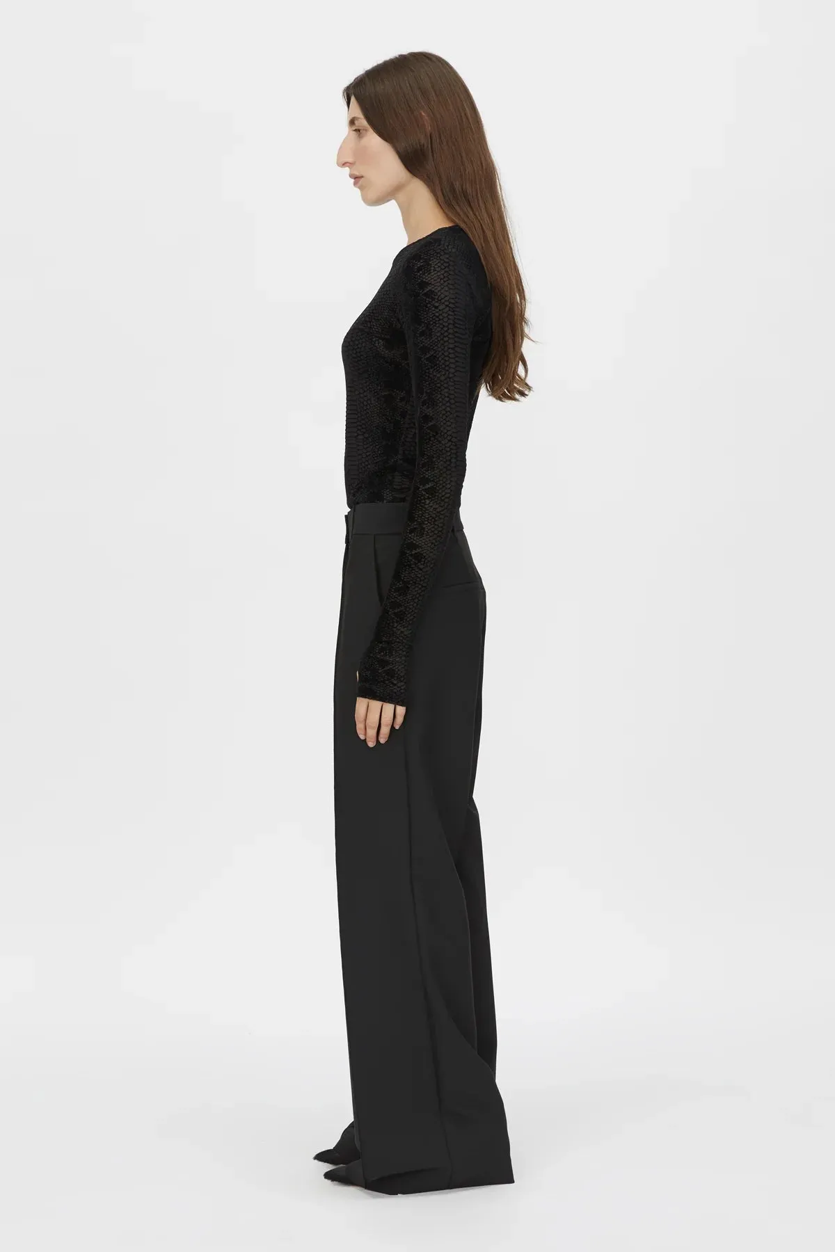Camilla and Marc Figue Long Sleeve Top in Slate