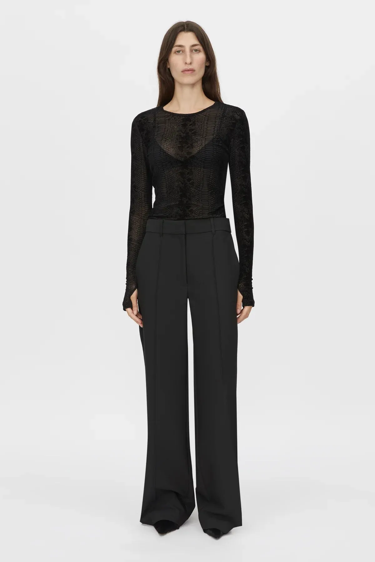 Camilla and Marc Figue Long Sleeve Top in Slate