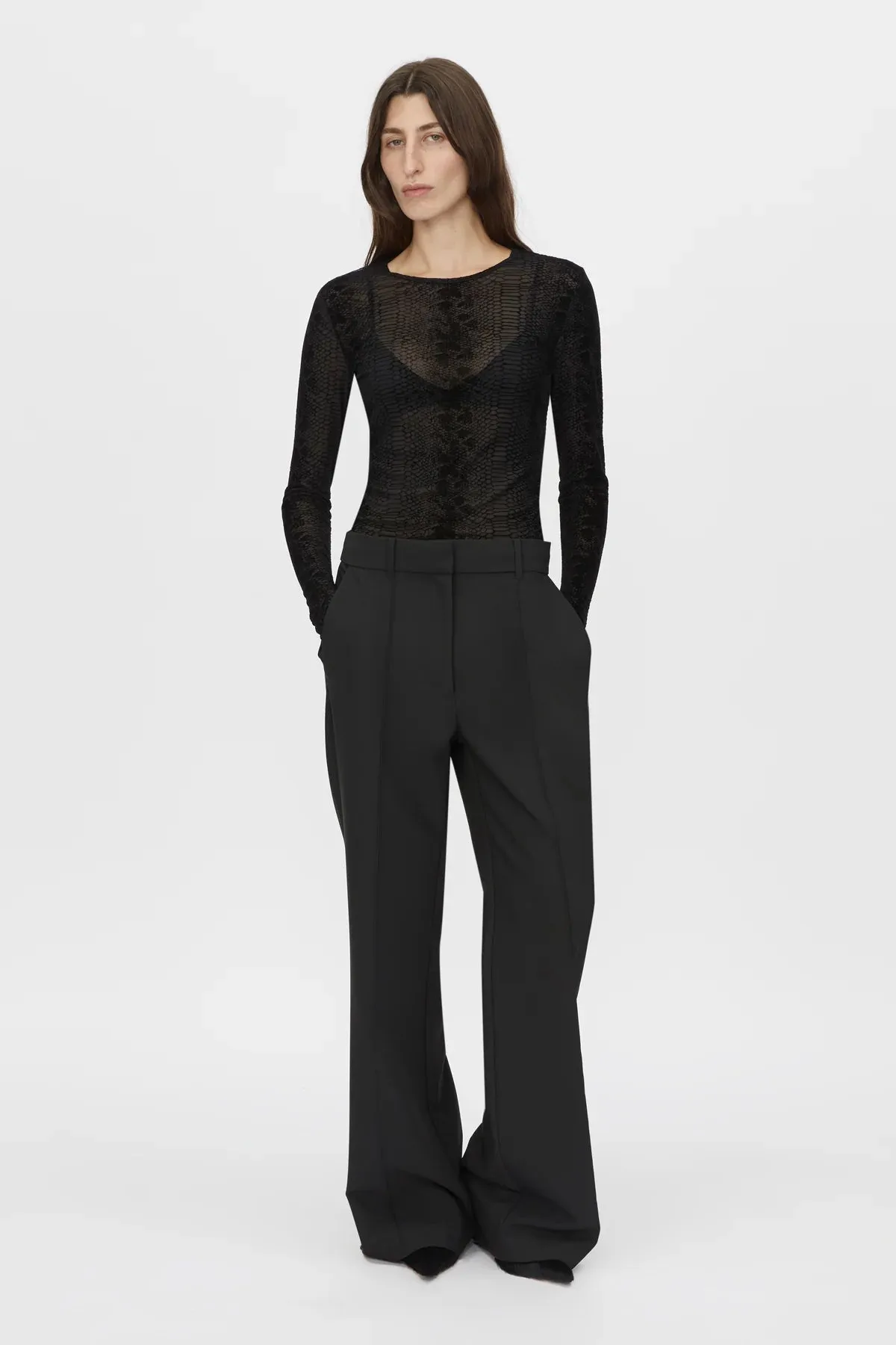 Camilla and Marc Figue Long Sleeve Top in Slate