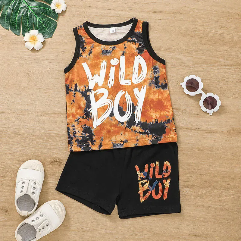 Children's Sports Style T-Shirt and Shorts Set (3-8 yrs)