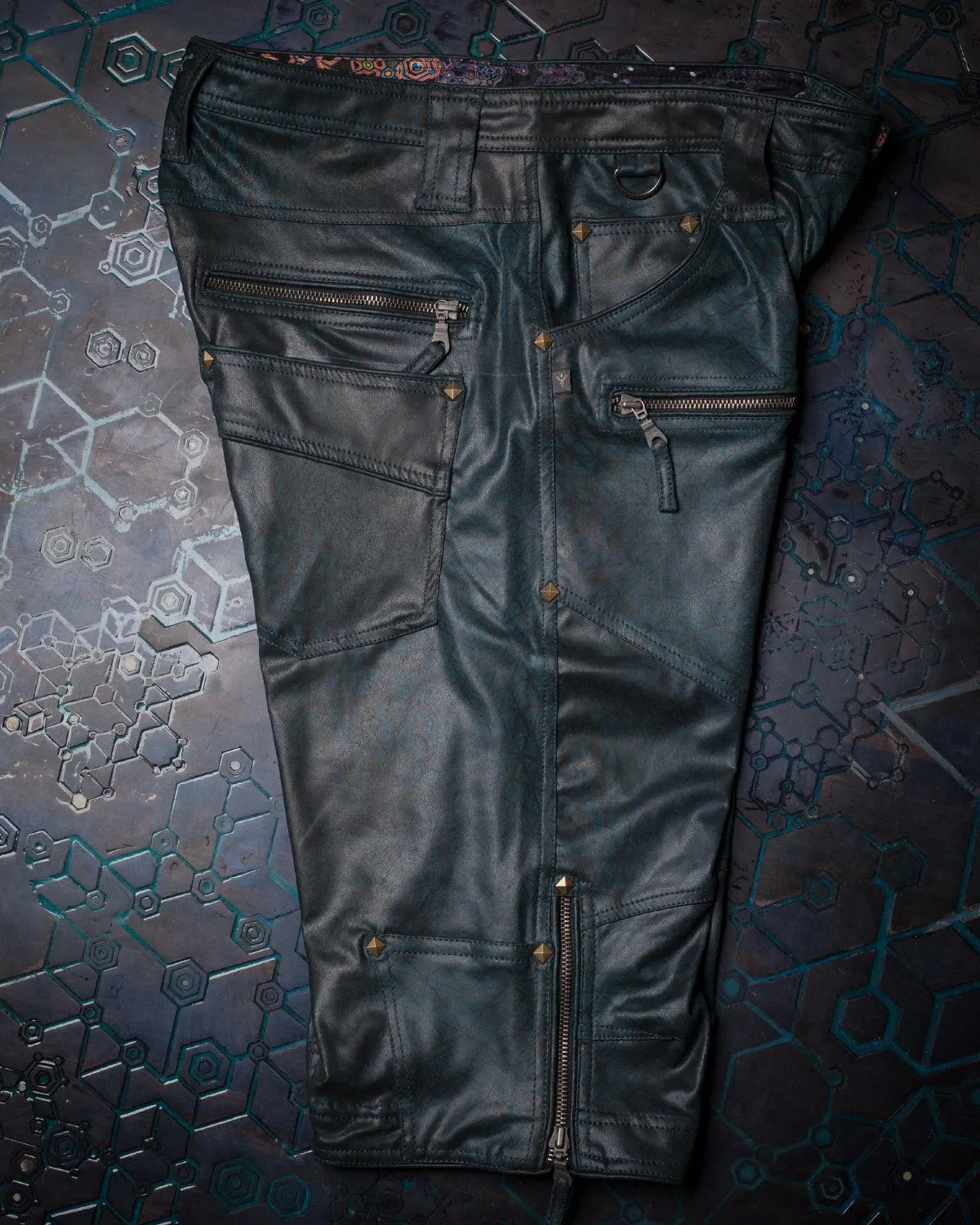 Corsaire Men / Fake Leather - Rider Bottlegreen DESINTEGRATION