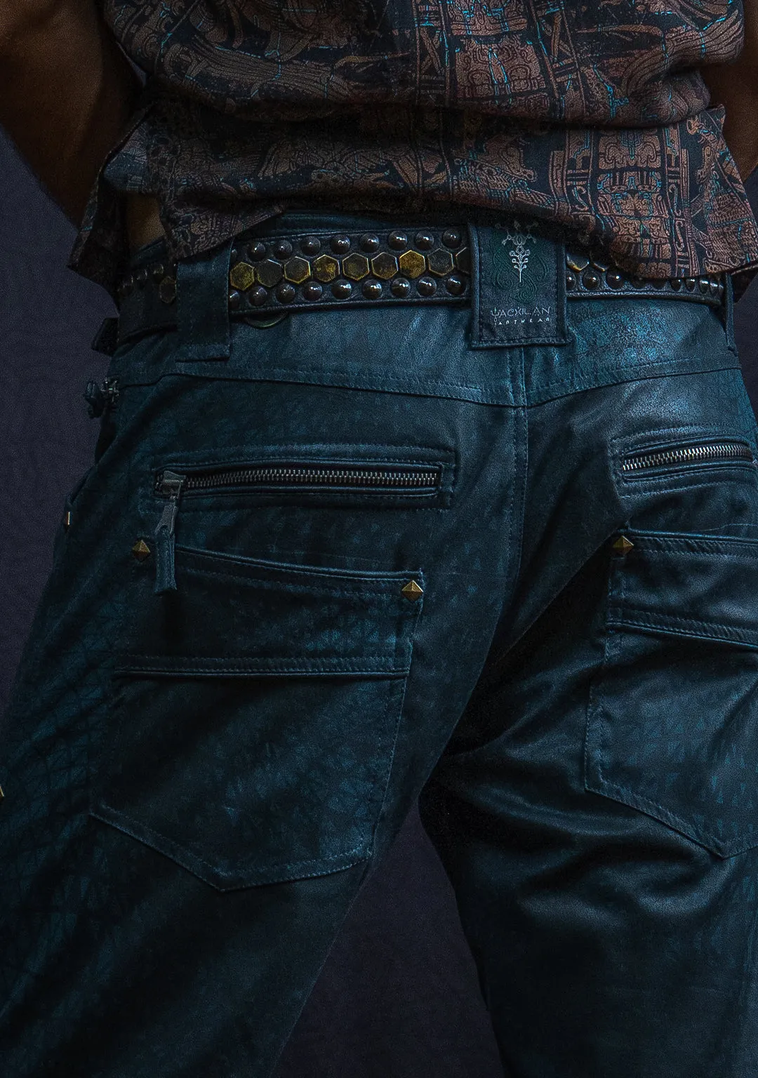 Corsaire Men / Fake Leather - Rider Bottlegreen DESINTEGRATION