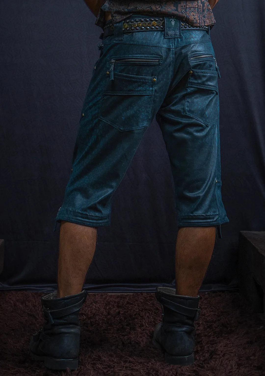 Corsaire Men / Fake Leather - Rider Bottlegreen DESINTEGRATION