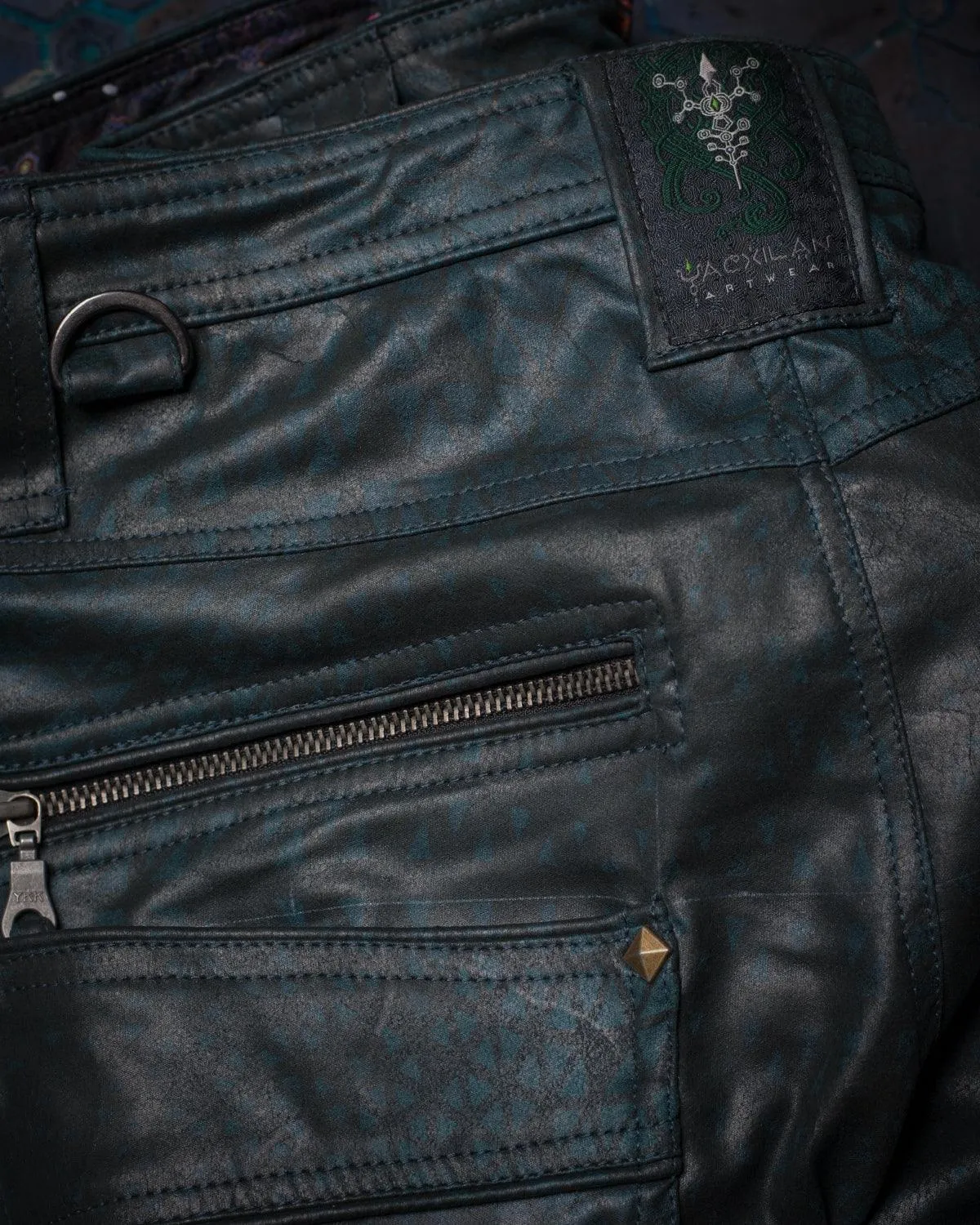 Corsaire Men / Fake Leather - Rider Bottlegreen DESINTEGRATION