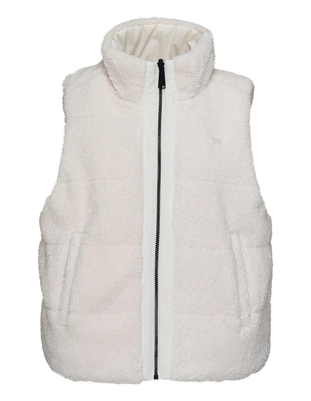Curly Sherpa Cropped Vest