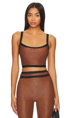 DEVON WINDSOR Dylan Top in Brown