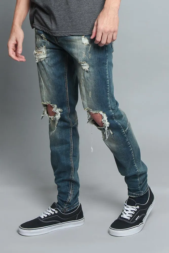 Distressed Denim Jeans