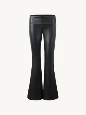 Giordana – Low-rise design – Faux leather pants