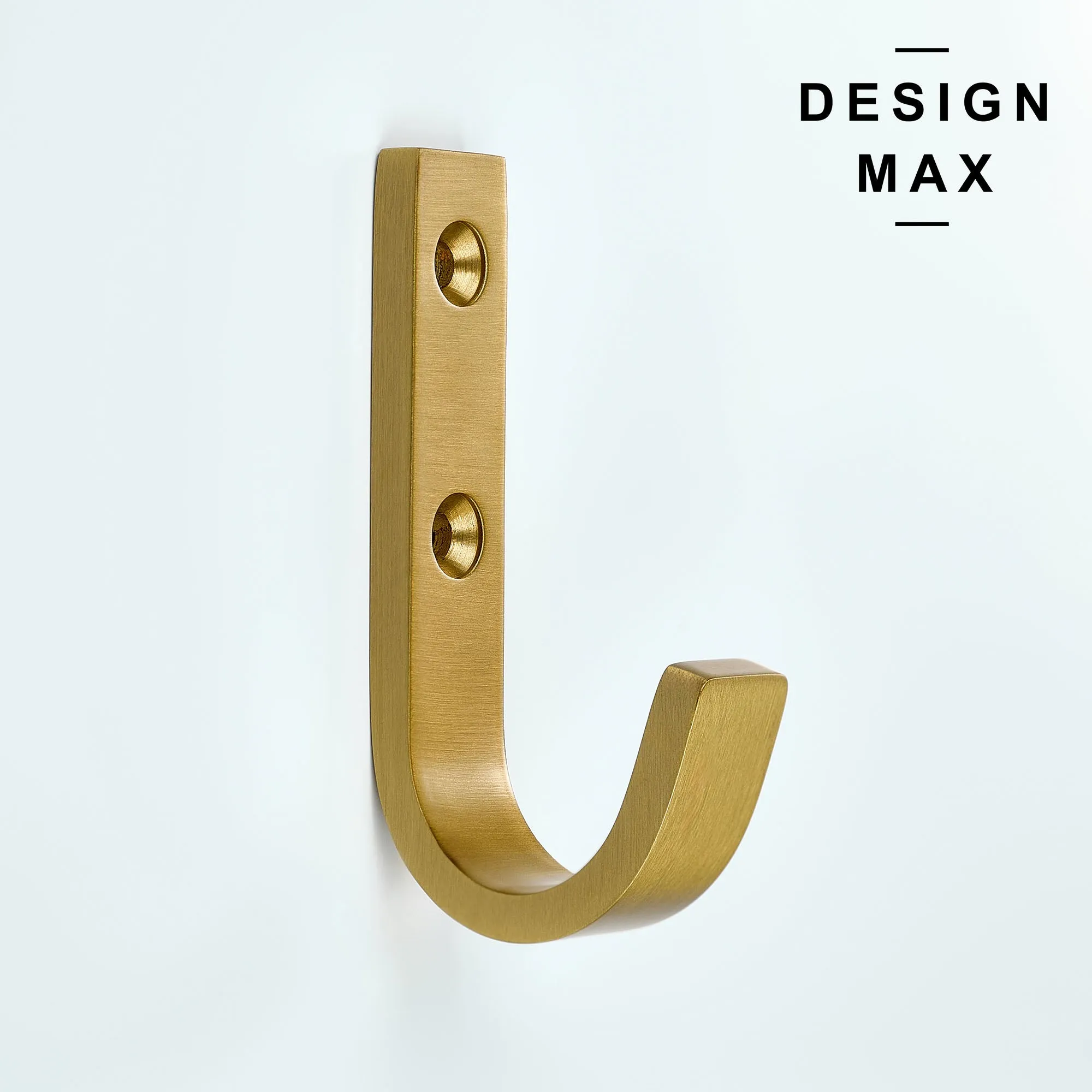 Huxley J Matte Black Brass Mudroom Wall Hook