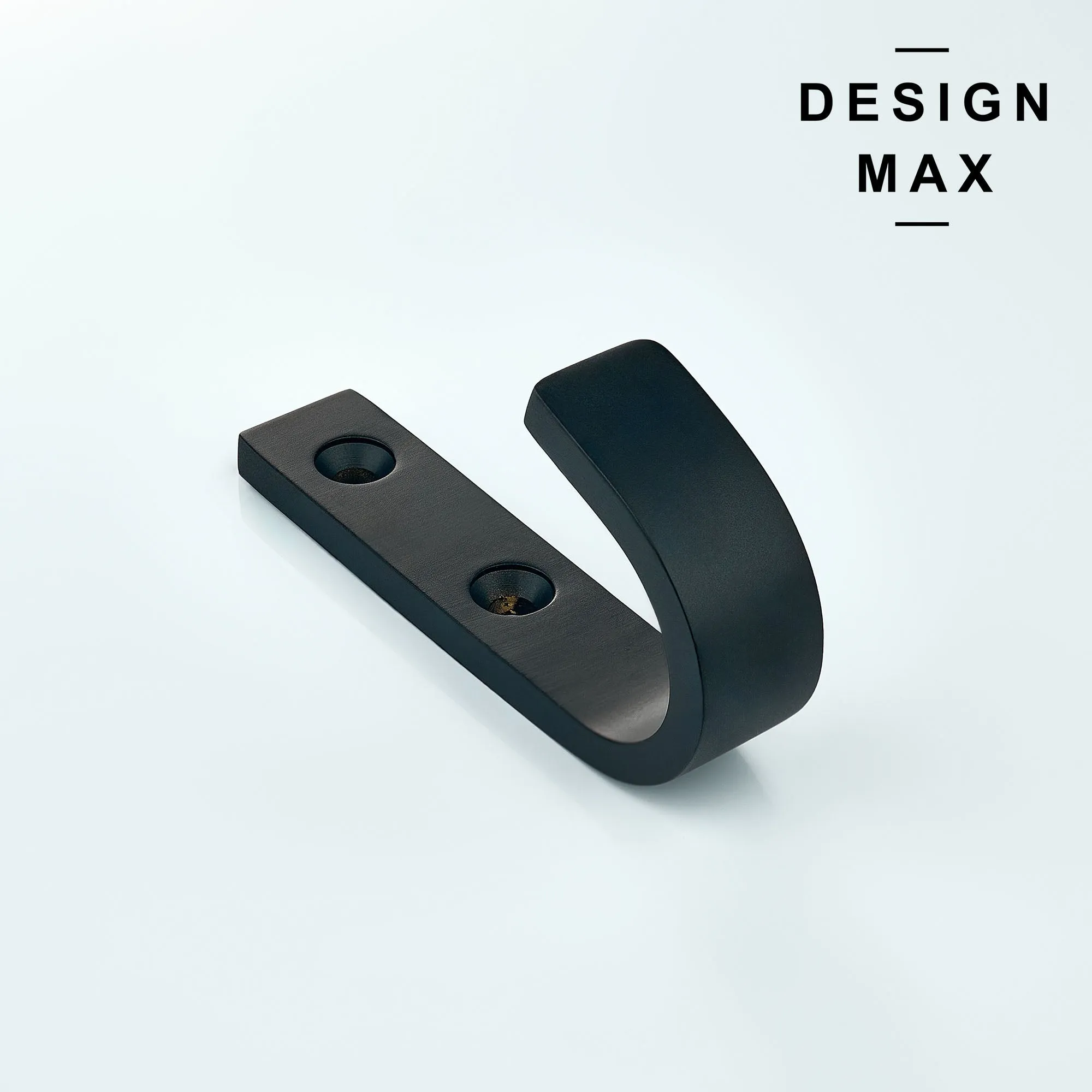Huxley J Matte Black Brass Mudroom Wall Hook