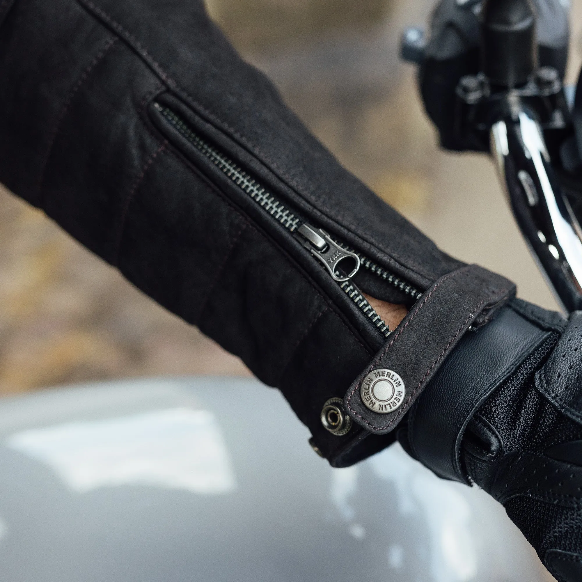 MERLIN - ALTON II D3O LEATHER JACKET