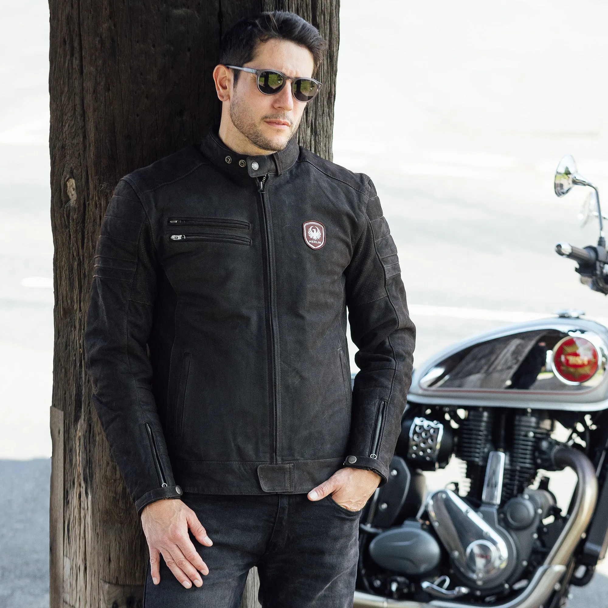 MERLIN - ALTON II D3O LEATHER JACKET
