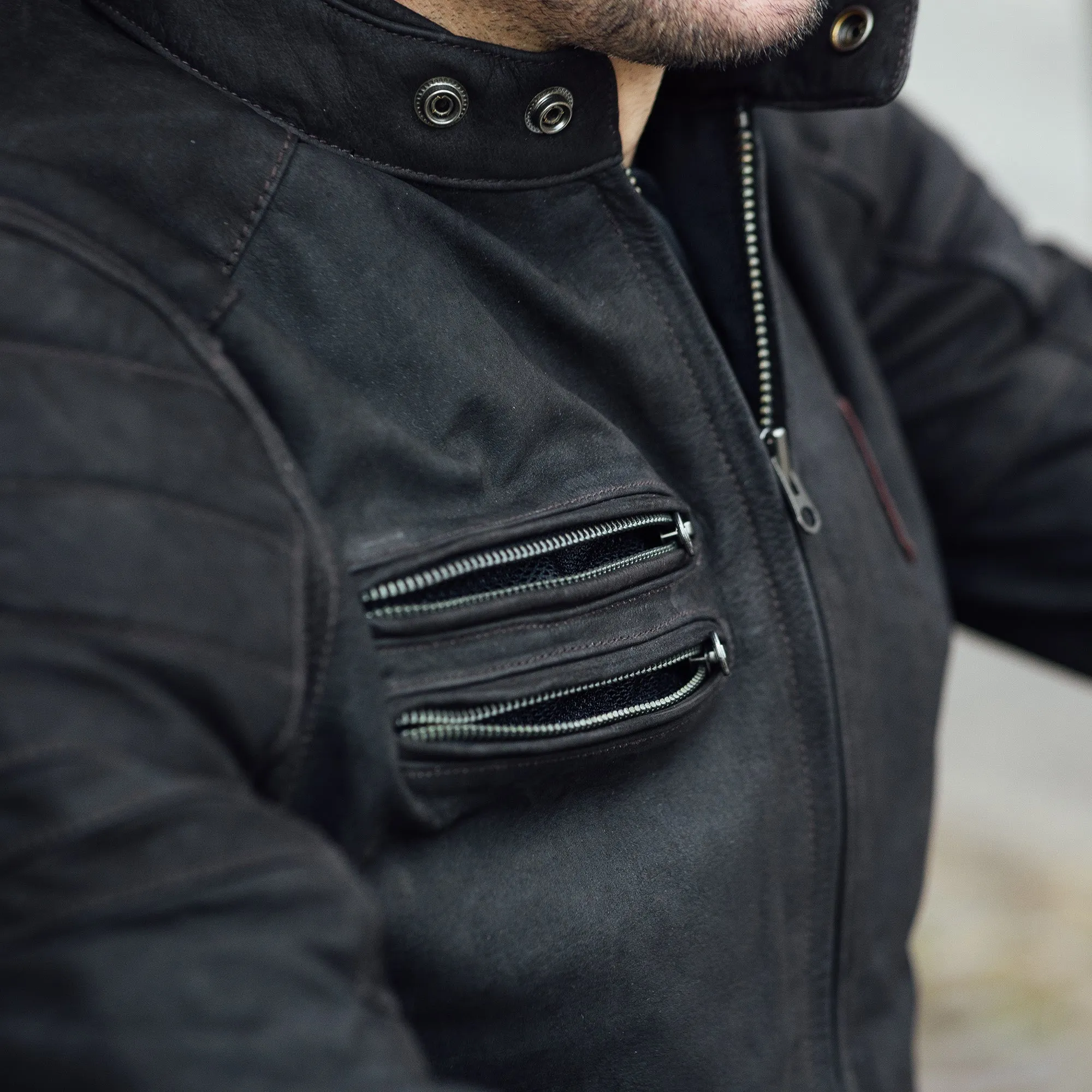 MERLIN - ALTON II D3O LEATHER JACKET