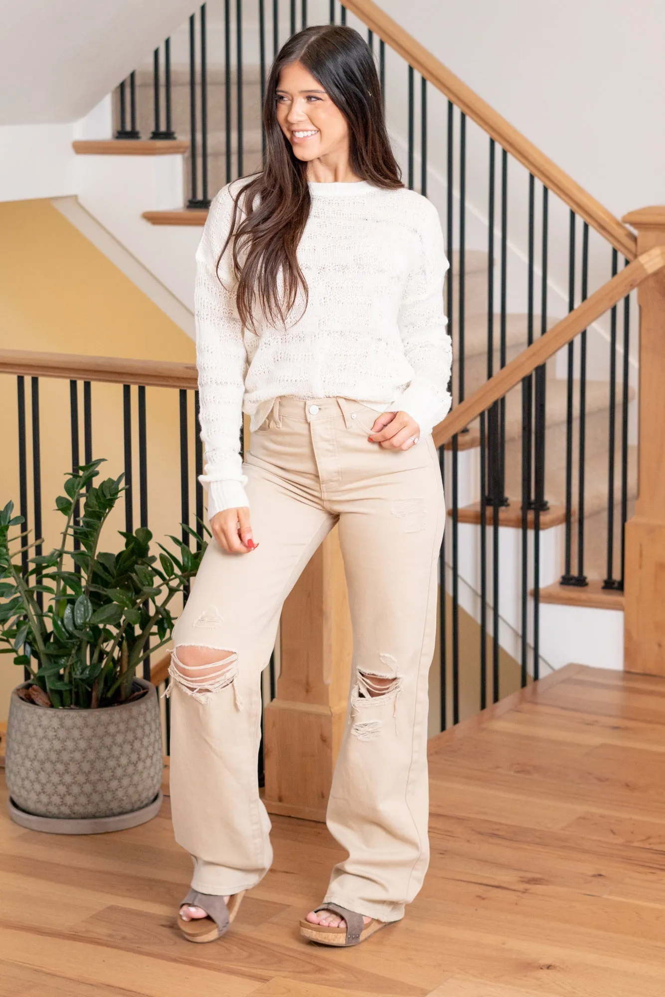 Montana Ultra High Rise '90s Flare - Taupe