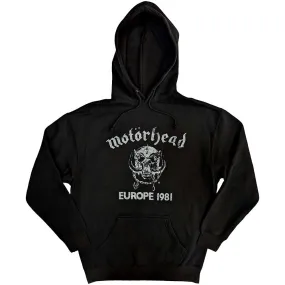 Motorhead "Europe '81" Black Pullover Hoodie