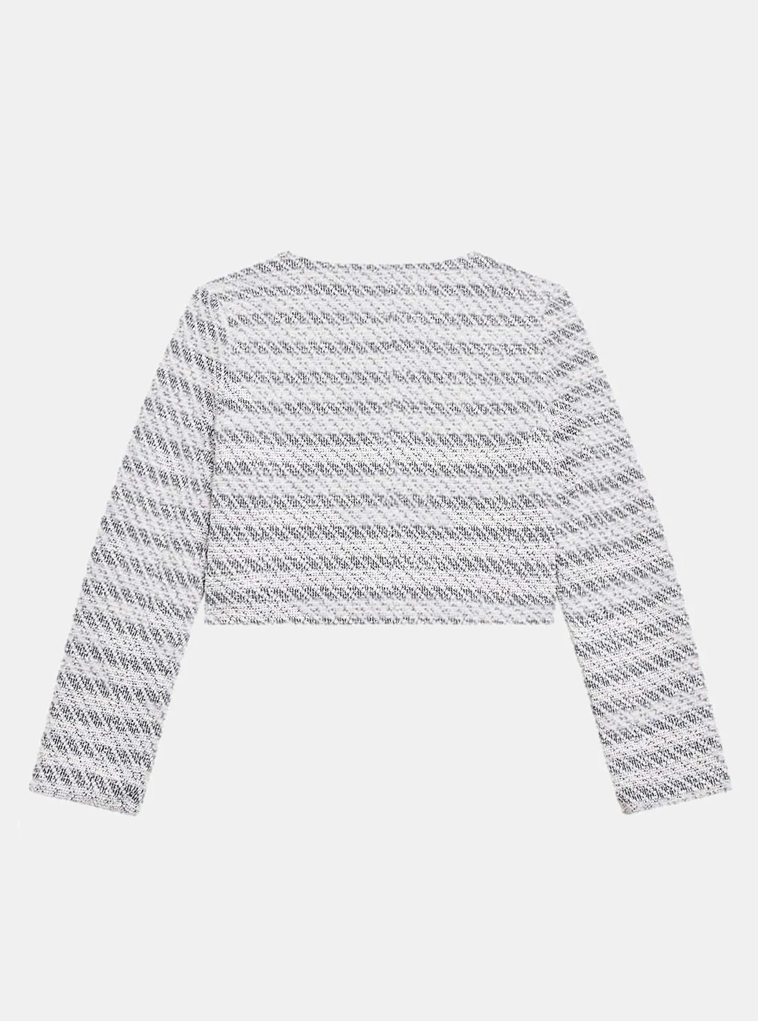 Navy Stripe Stretch Boucle Blazer (7-16)