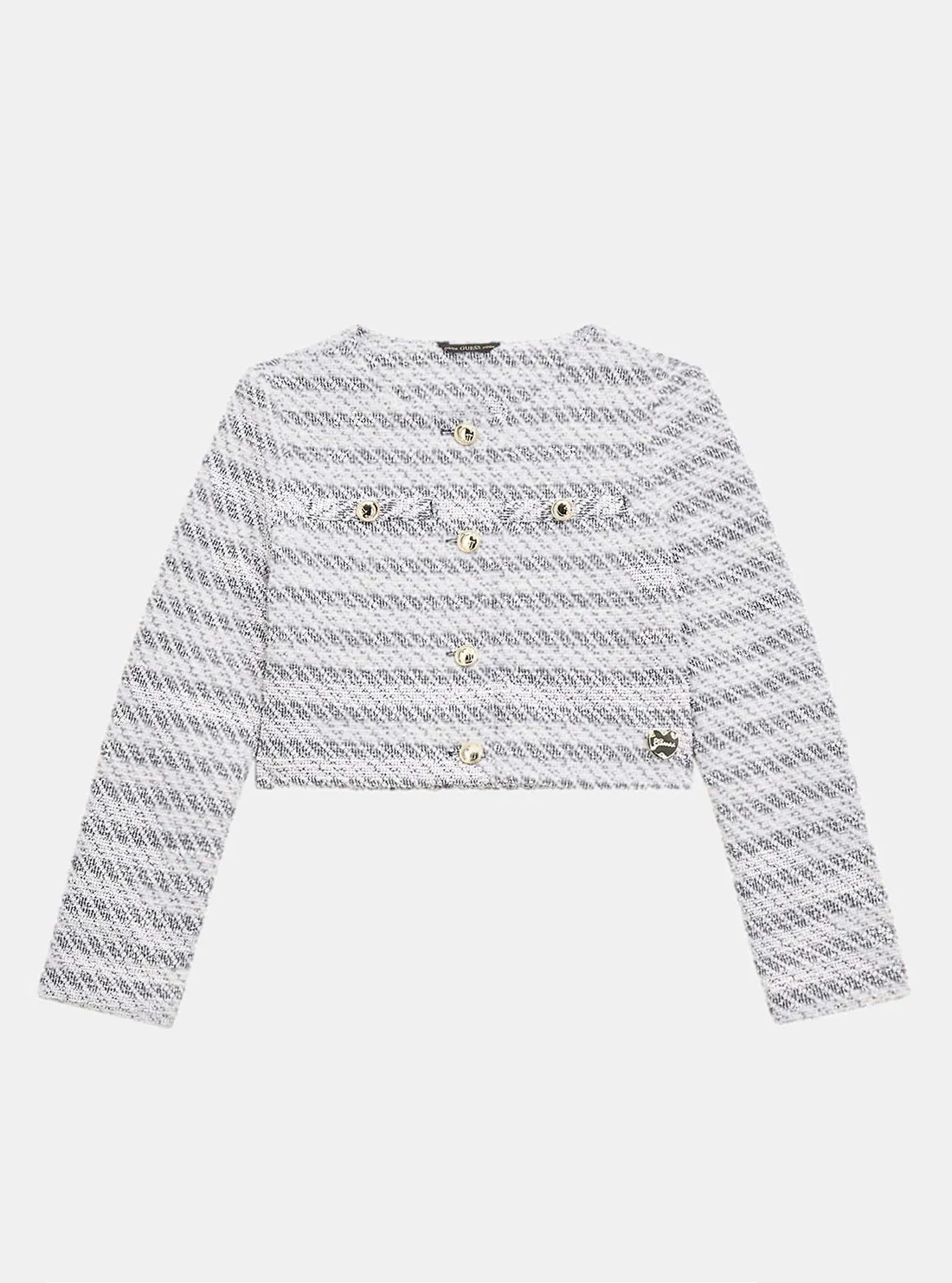 Navy Stripe Stretch Boucle Blazer (7-16)