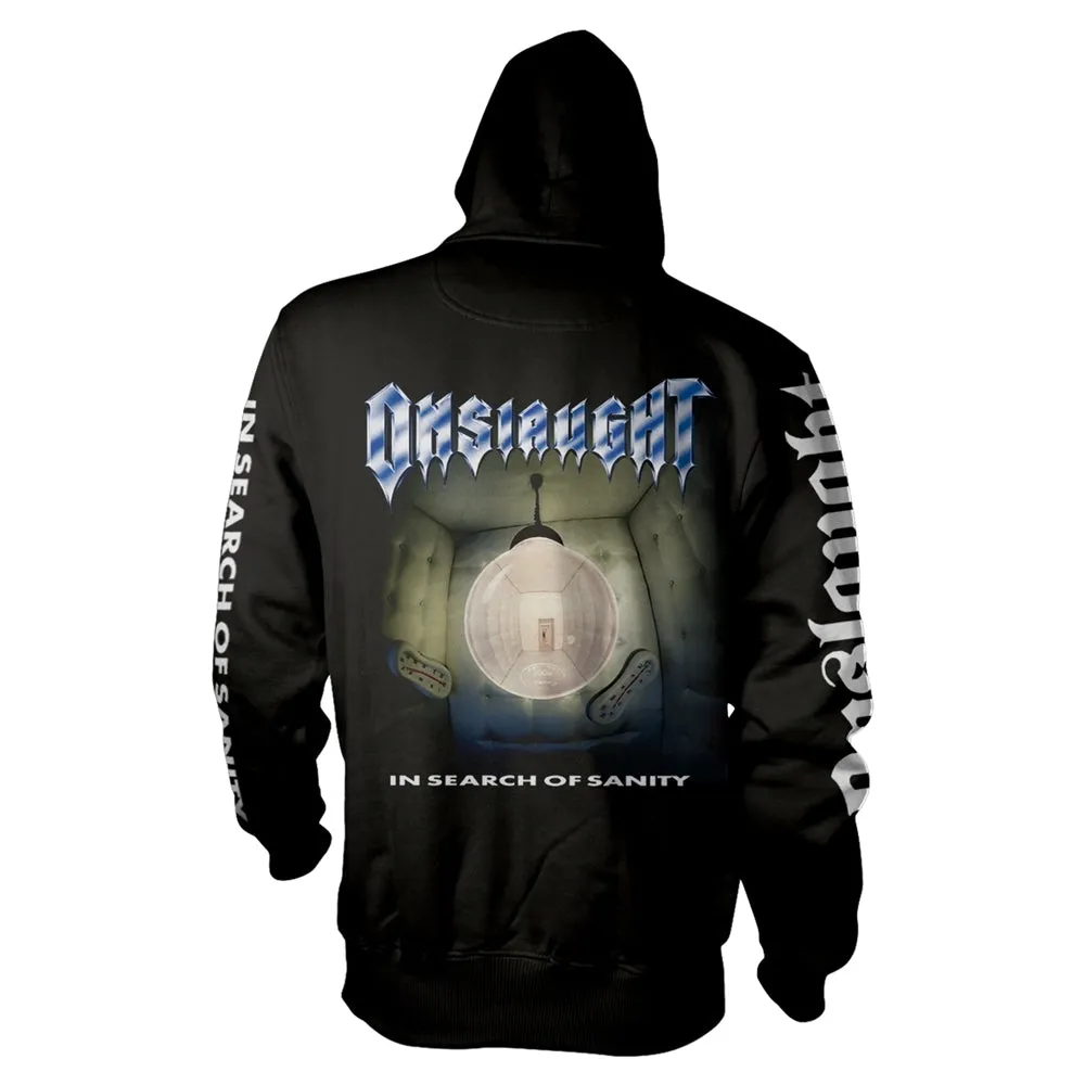 Onslaught "In Search Of Sanity" Black Pullover Hoodie