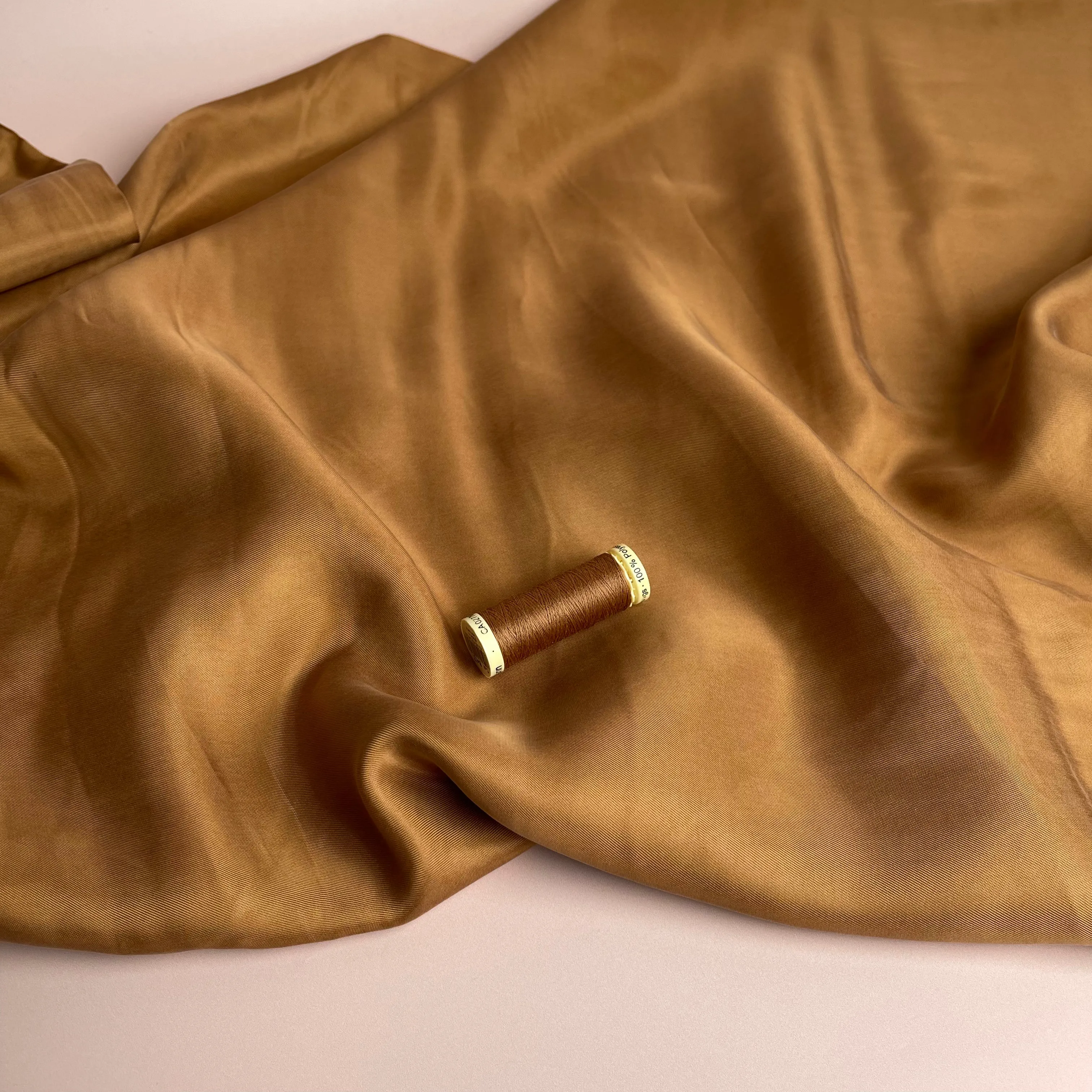 Peach Touch Cupro Viscose Twill Fabric