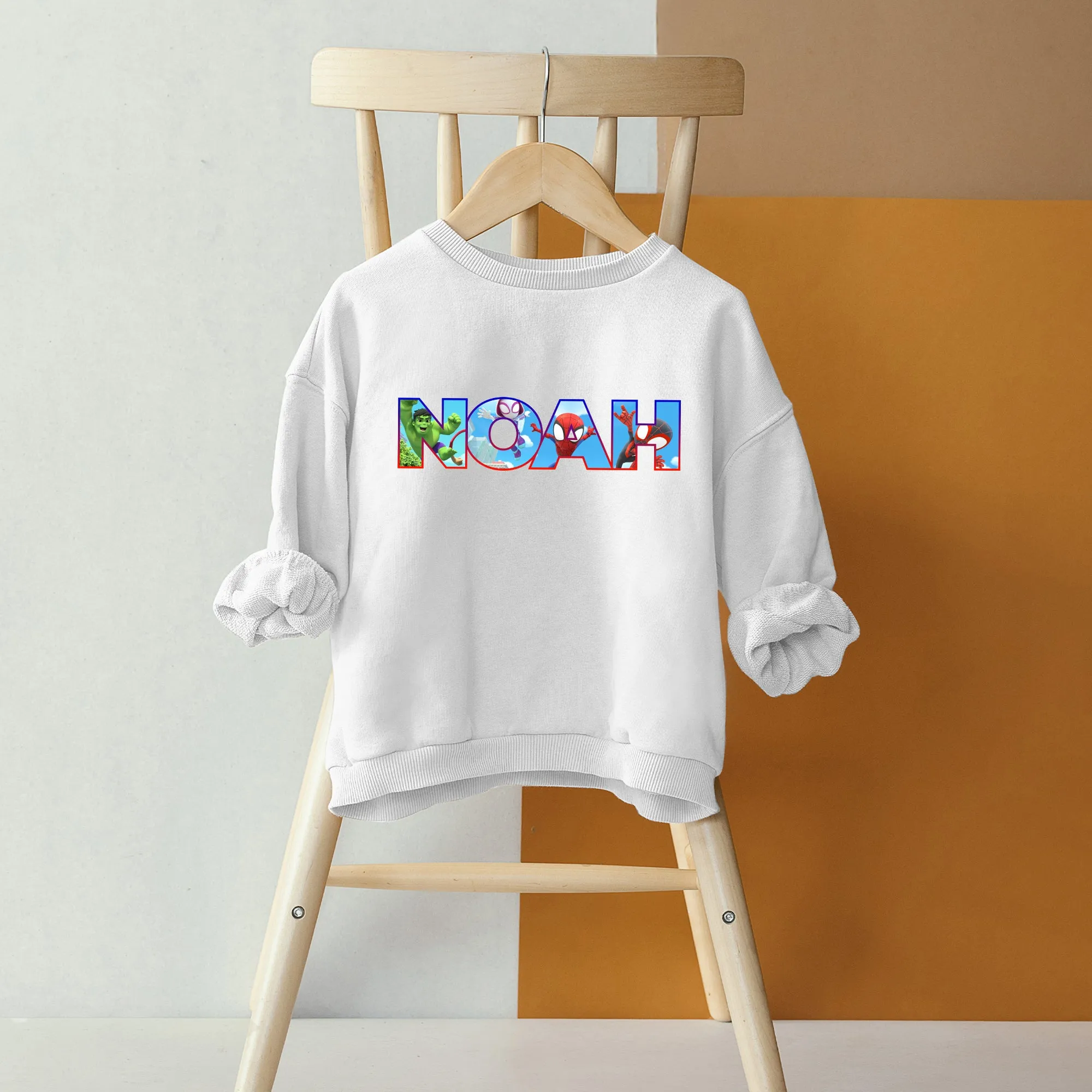 Personalized Spidey and His Amazing Friends with Name Youth Sweatshirt