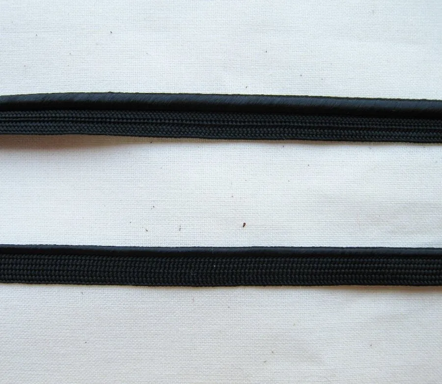 Silky Black Rayon Piping