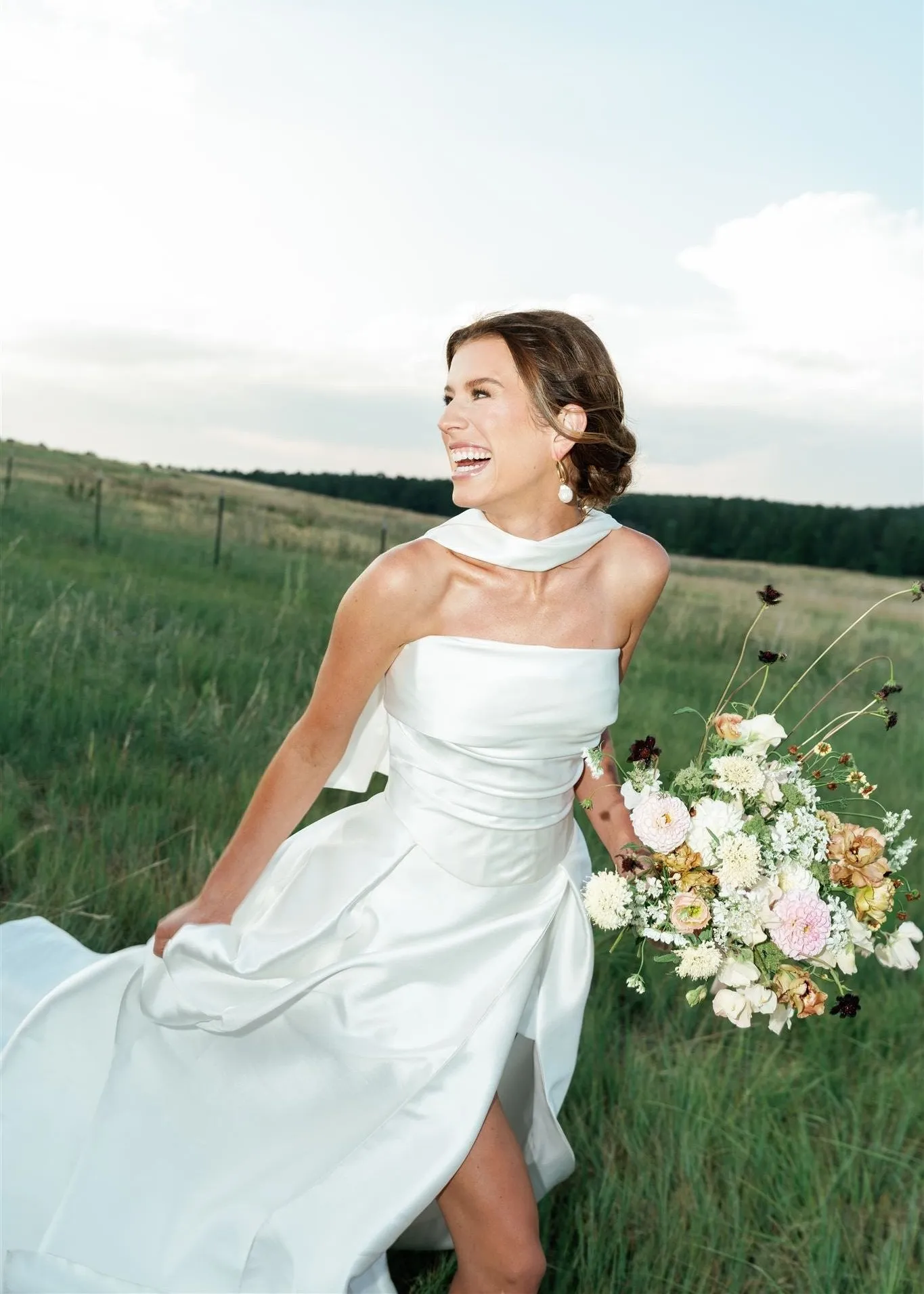Silky Bridal Neck Scarf