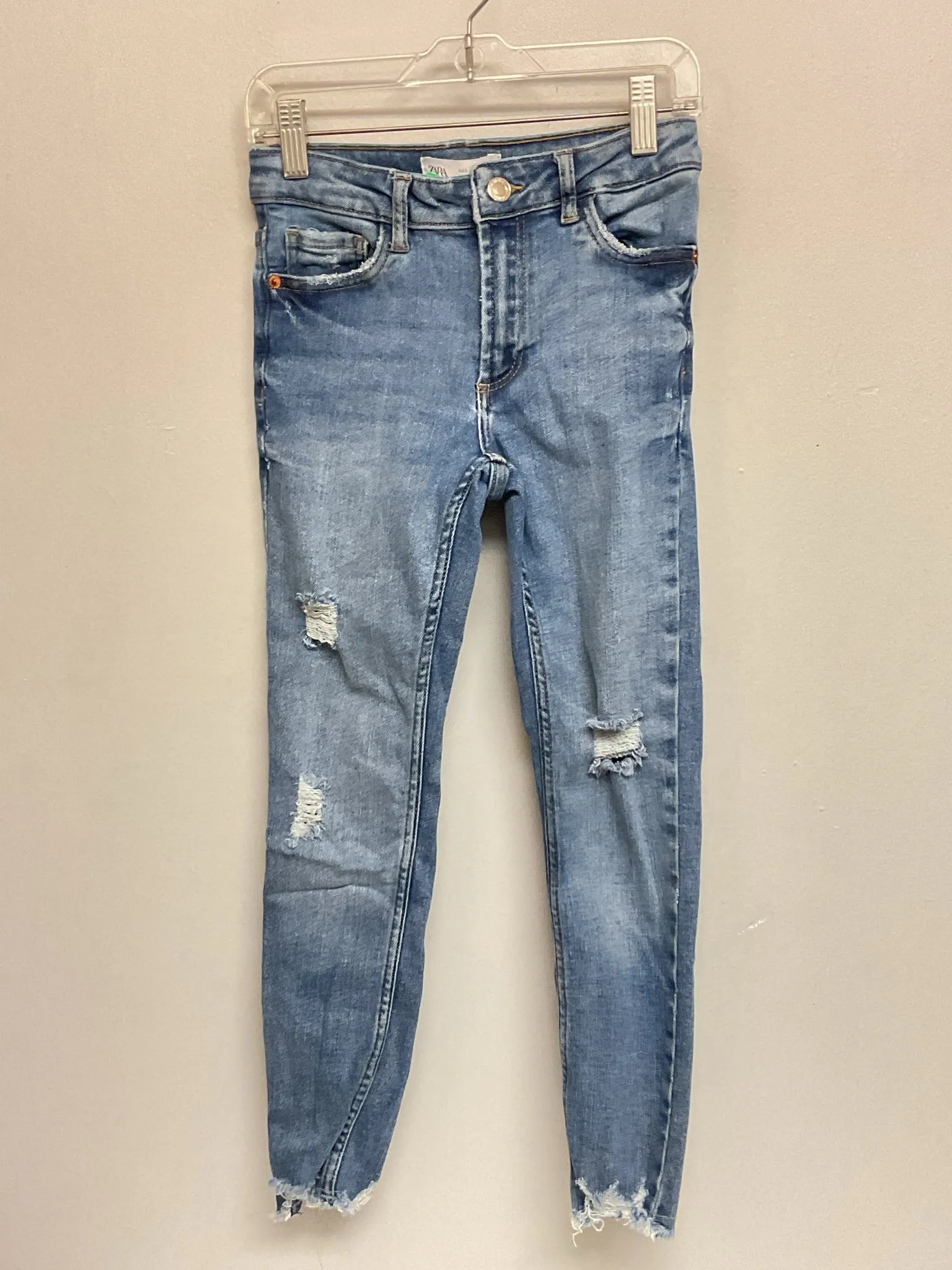 Zara Size 8 Blue Denim Big Girls Jeans
